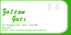 zoltan guti business card