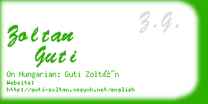 zoltan guti business card